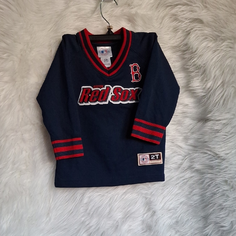 Genuine Merchandise Kids Navy and  Red Sox Jersey